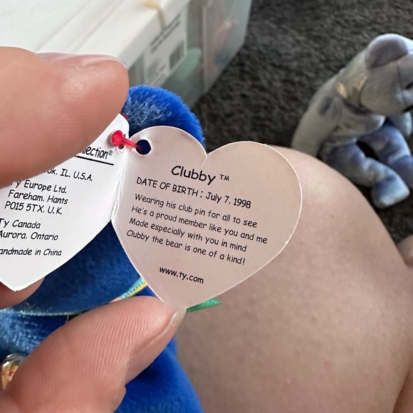 ‘Clubby I’ & ‘Clubby II’ Beanie Baby Bears - Picture 4 of 5